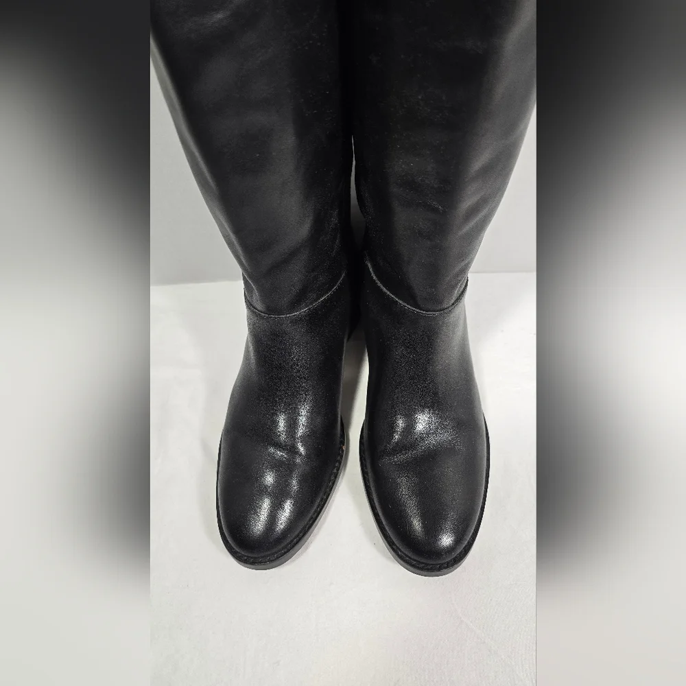 Cole Haan Women's Leather Knee High Boots Size 7B Black